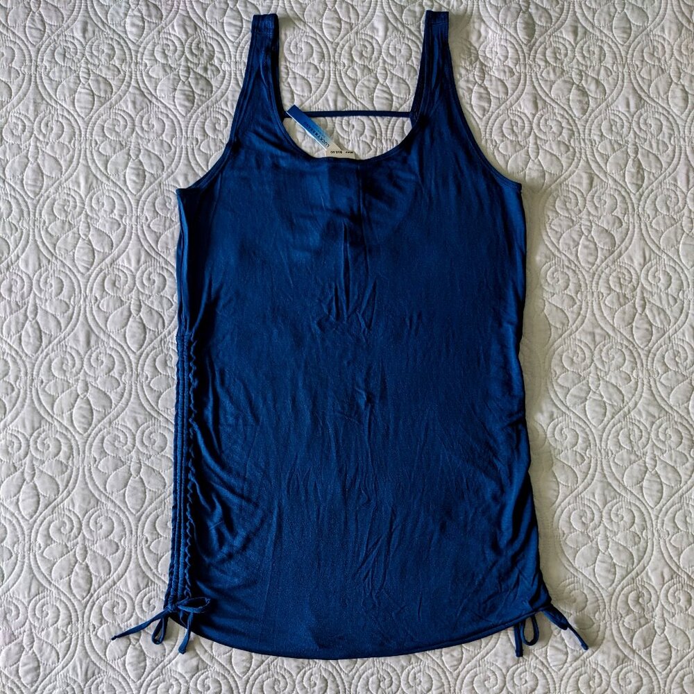 Blue Lucky Brand Swimsuit Cover-up Dress Adjustable in a Misses size Medium